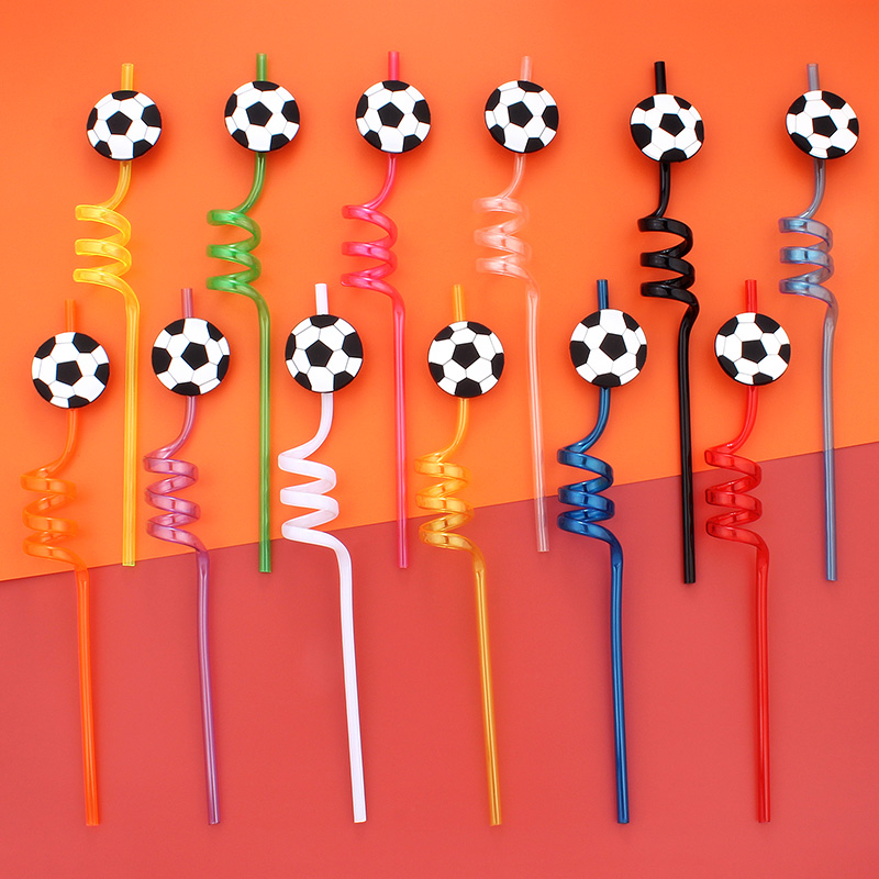 12 szt. Słomek z motywem piłki – Reusable Straw recenzja i cena